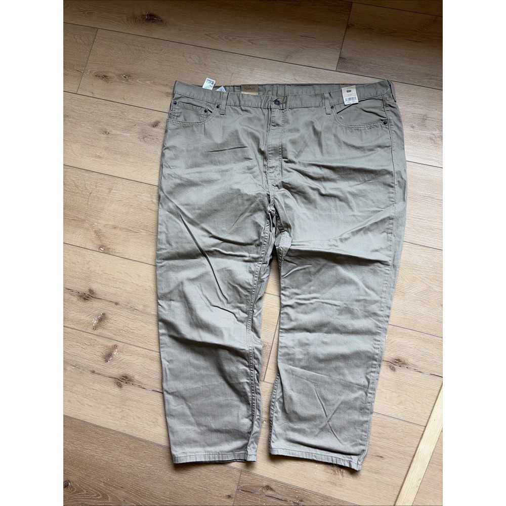 Levi's Men's Khaki Relaxed Straight Jeans 559 Size 50x29(28) Chino Tan Cotton